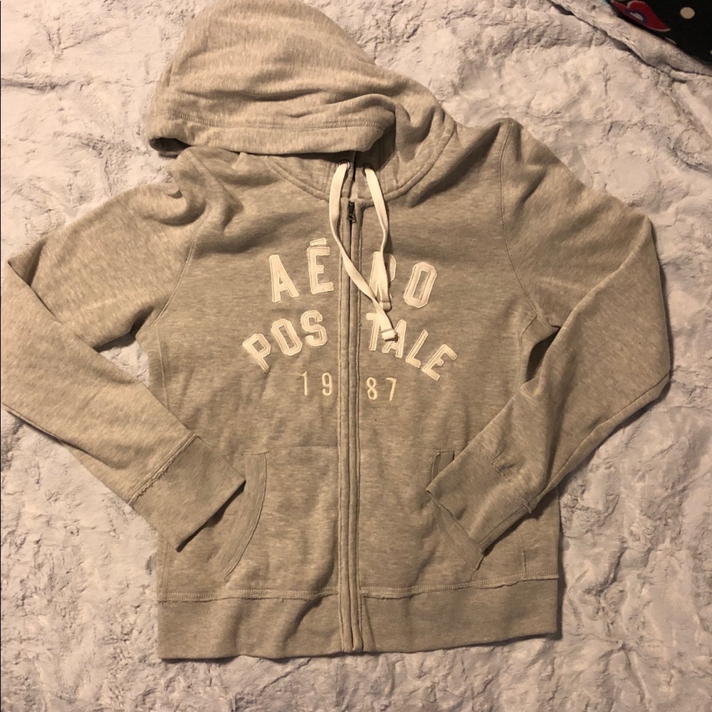 Zip front sweatshirt